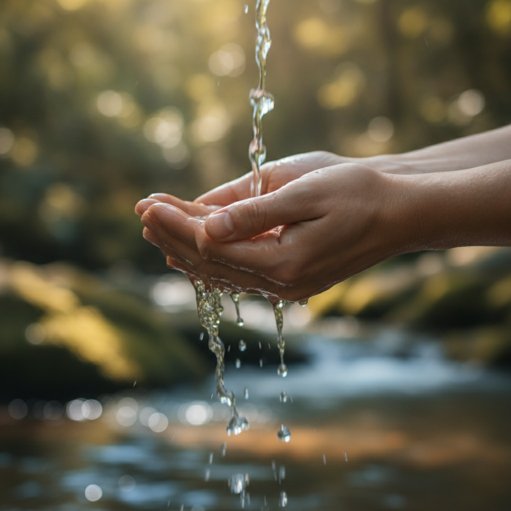 Water Purification just hands