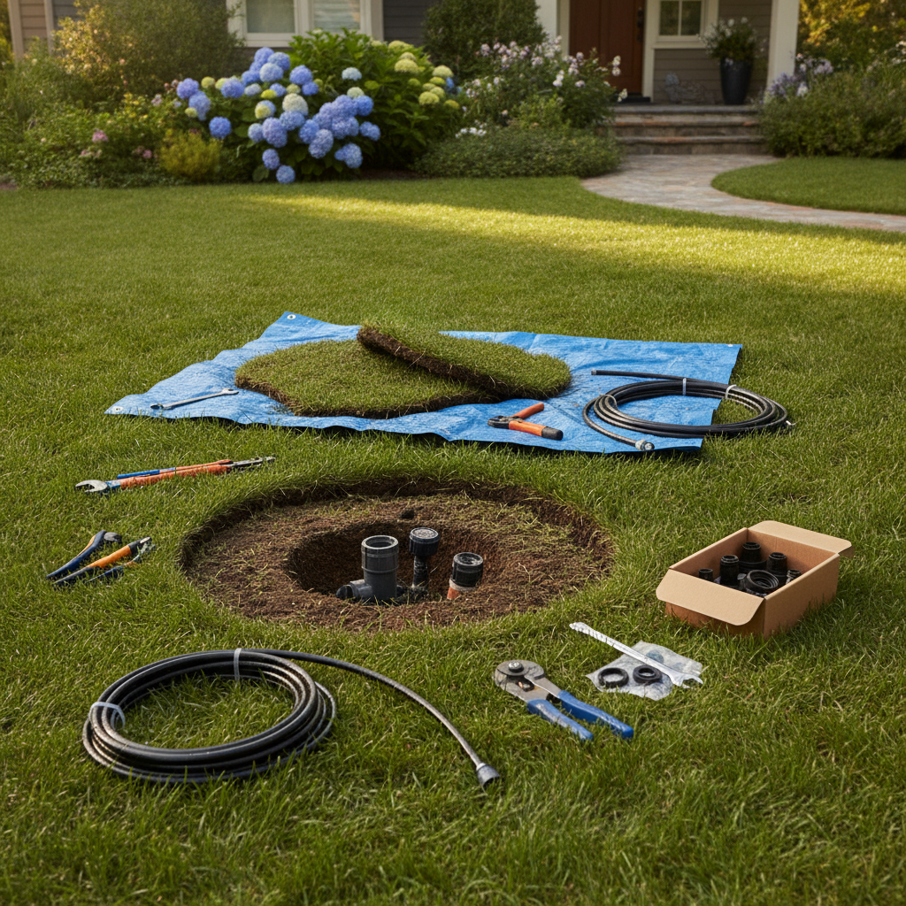 Sprinkler Repair No people