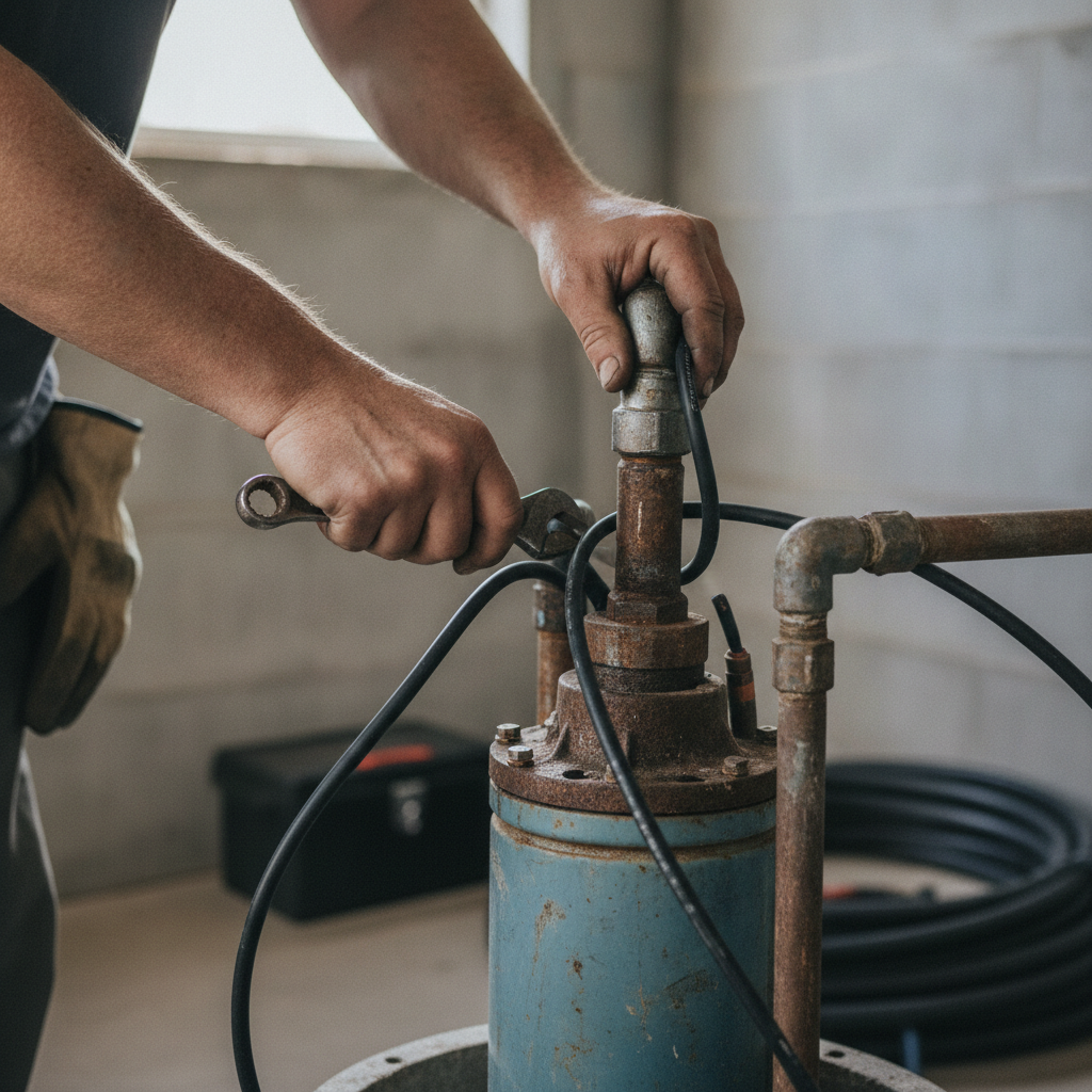 Well Pump Repair just hands